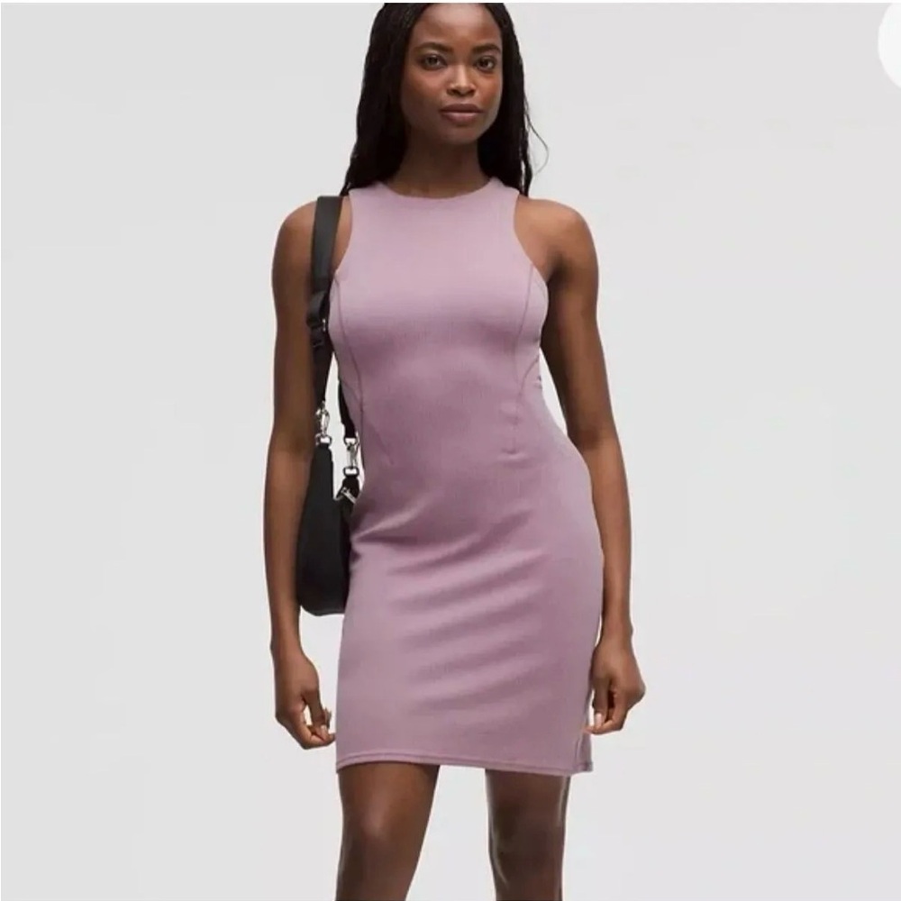 NWT Lululemon Ribbed Softstreme Slim-Fit Tank Dress